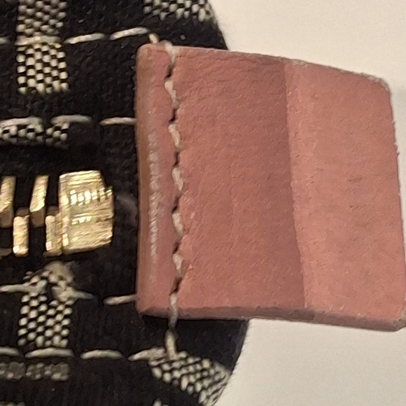 EUC Authentic Fendi Black & White Zucca Print Mini Tote Bag With Pink Handle OS - Picture 6 of 16